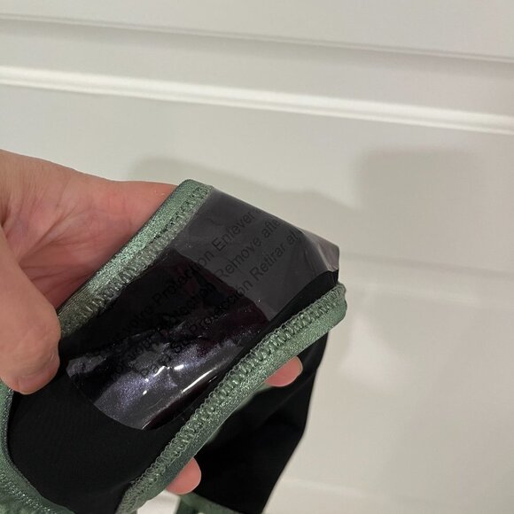 NWT Solid & Striped Elsa Bikini Swim Bottom MEDIUM Metallic Green Sage - Picture 8 of 8